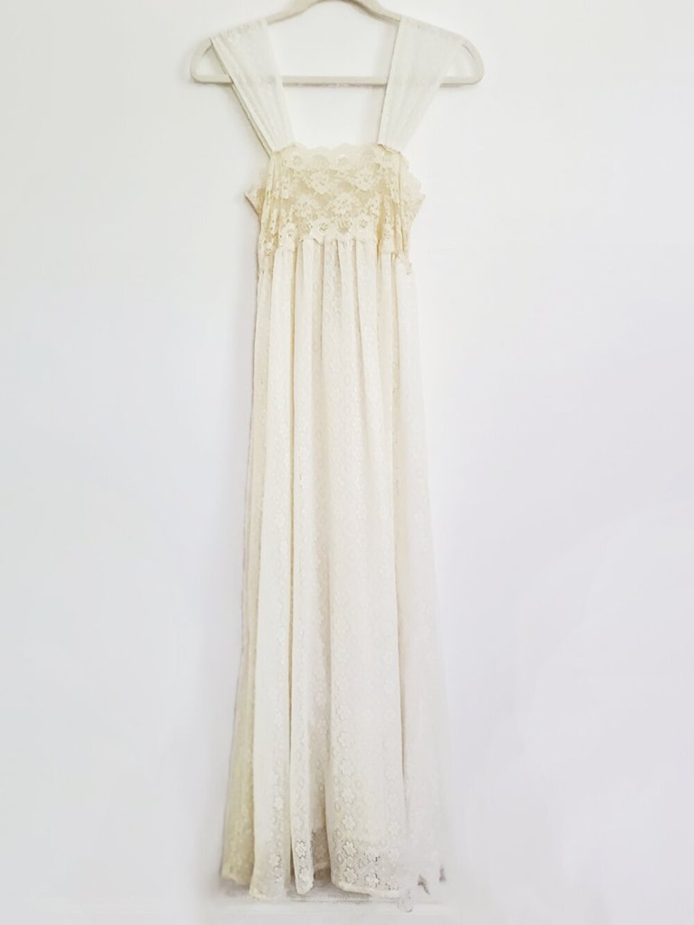 Blue Boheme Ivory Lace Maxi Dress NWT OS